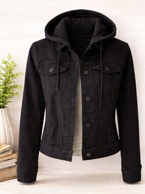 Ladies Black Jean Jacket